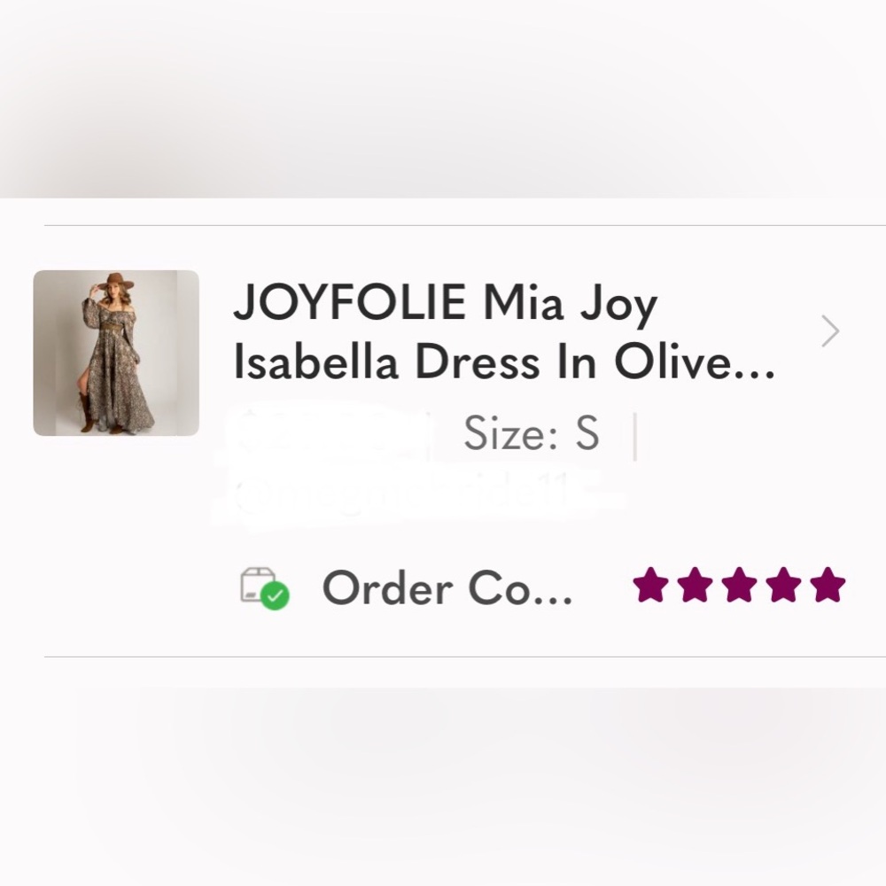 JOYFOLIE Mia Joy Isabella Dress In Olive Floral - Picture 15 of 16